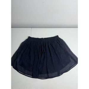 Converse One Star Party Skirt Black Blue Sheer Stretch Waist Lined Zipper Size L